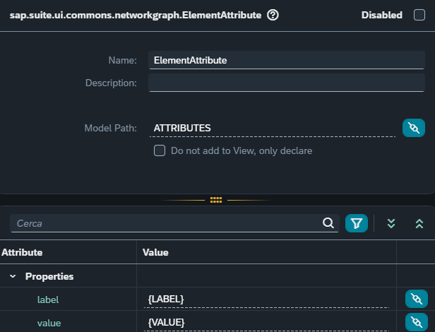 ElementAttribute settings