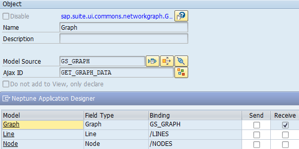 Graph element settings