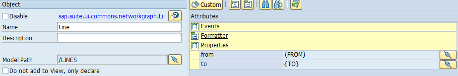 Line element settings